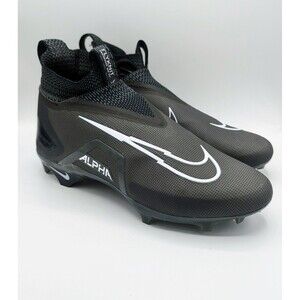 Nike Alpha Menace Elite 3 Black Men's Football Cleats Size 10.5 CT6648-010